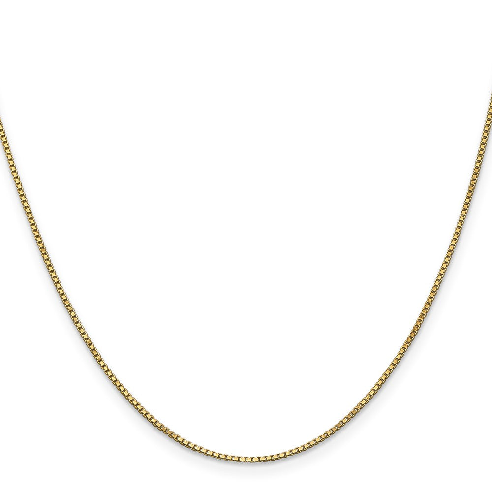 14K 1mm Box with Lobster Clasp Chain