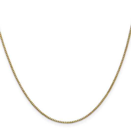 14K 1mm Box with Lobster Clasp Chain