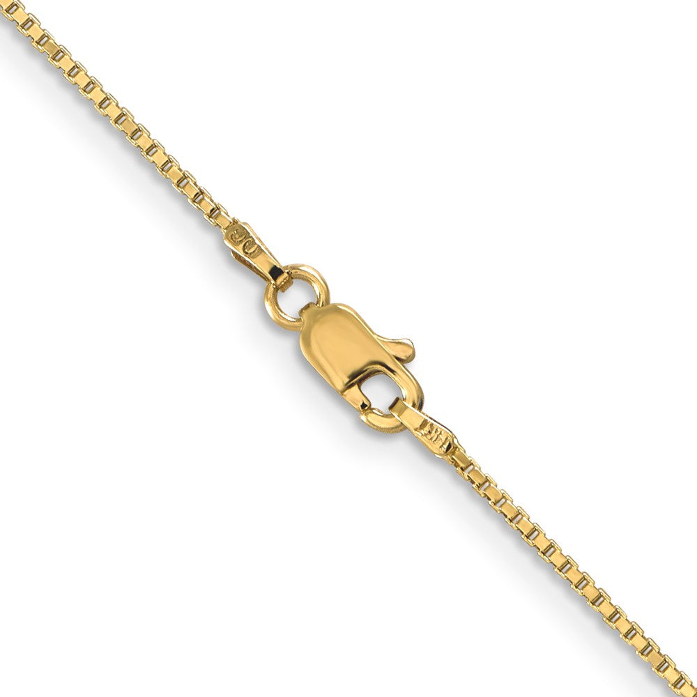 14K 1mm Box with Lobster Clasp Chain