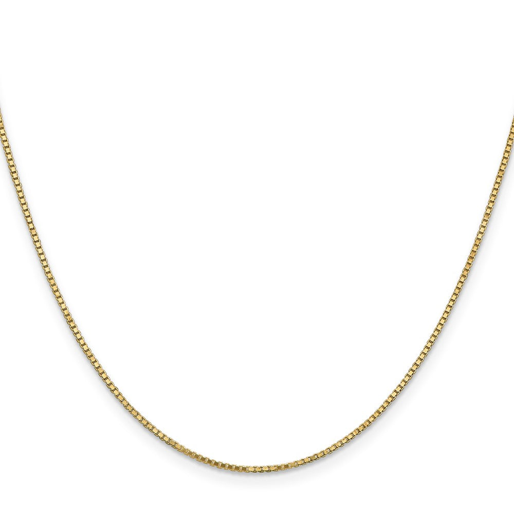 14K 1.1mm Box with Lobster Clasp Chain