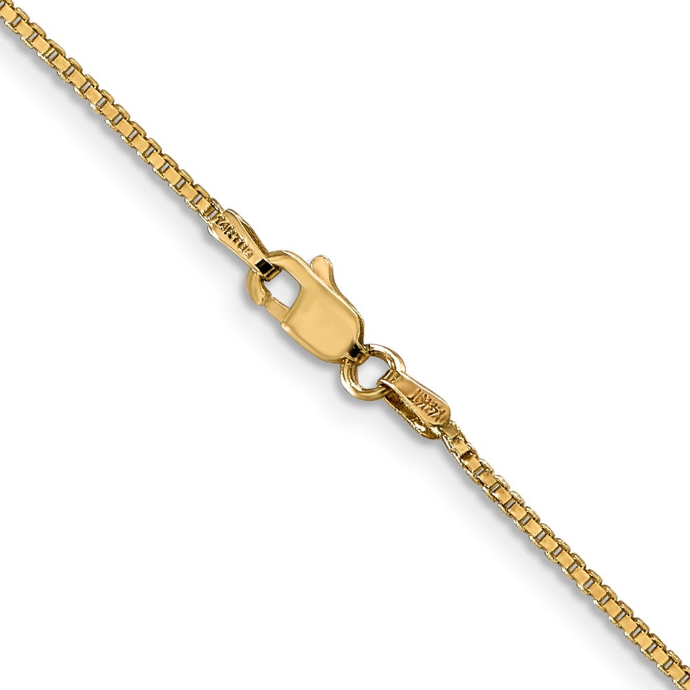 14K 1.1mm Box with Lobster Clasp Chain