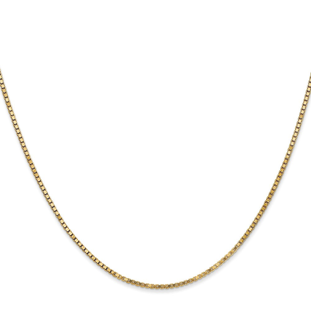 14K 1.4mm Box with Lobster Clasp Chain