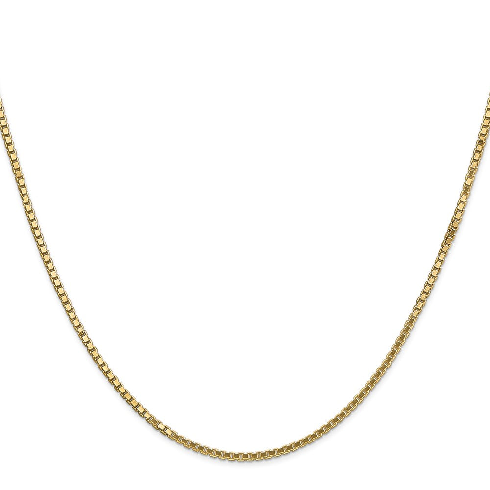 14K 1.5mm Box with Lobster Clasp Chain