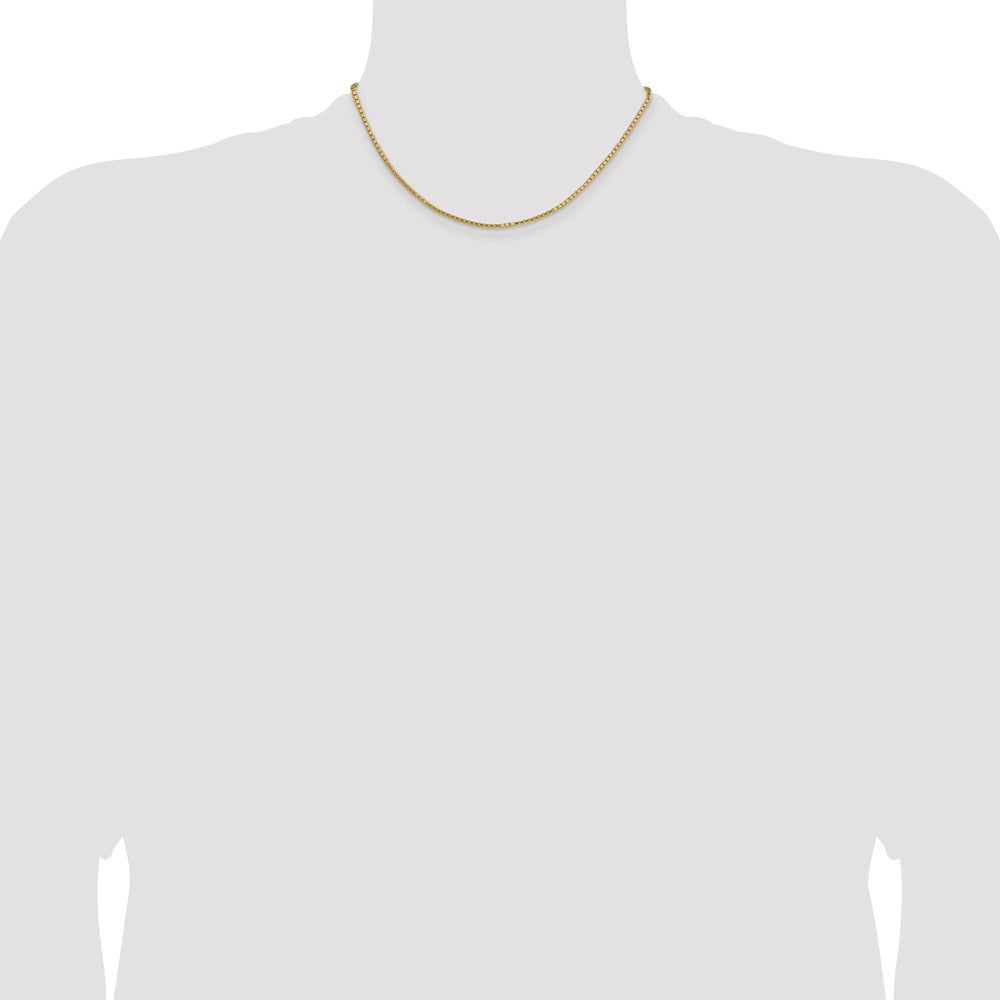 14K 1.9mm Box with Lobster Clasp Chain