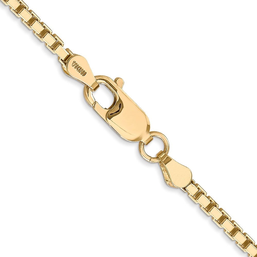 14K 2.5mm Box with Lobster Clasp Chain