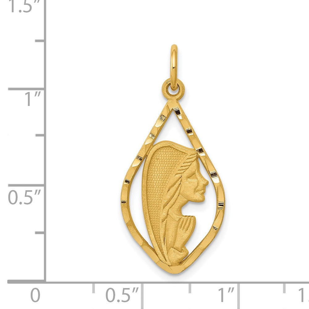 14k Blessed Virgin Mary Charm