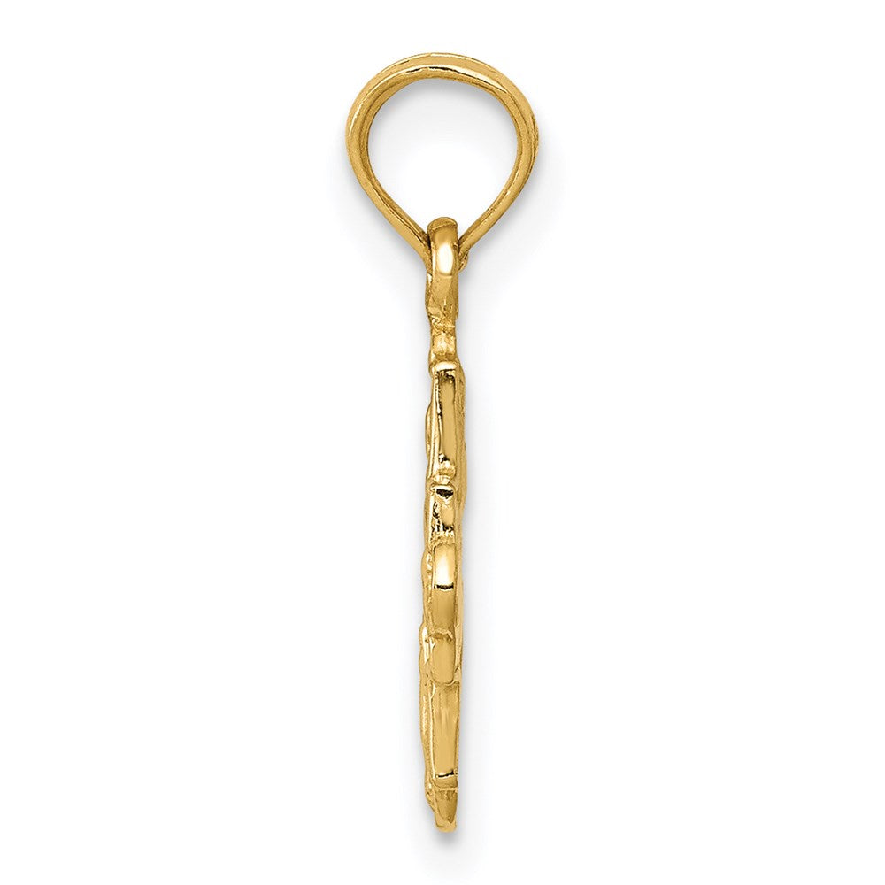 14k Miniature Four-Way Medal Pendant