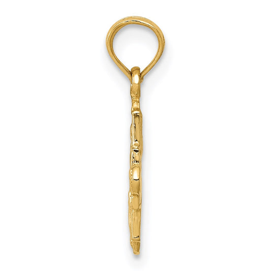 14k Miniature Four-Way Medal Pendant