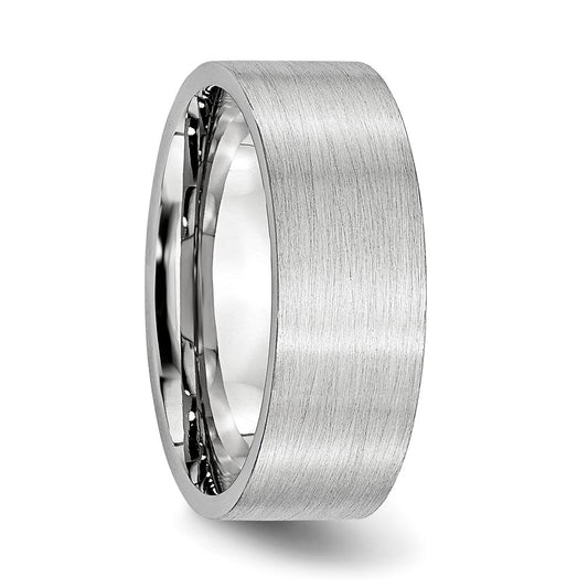 Chisel Cobalt Flat Satin 8mm Band