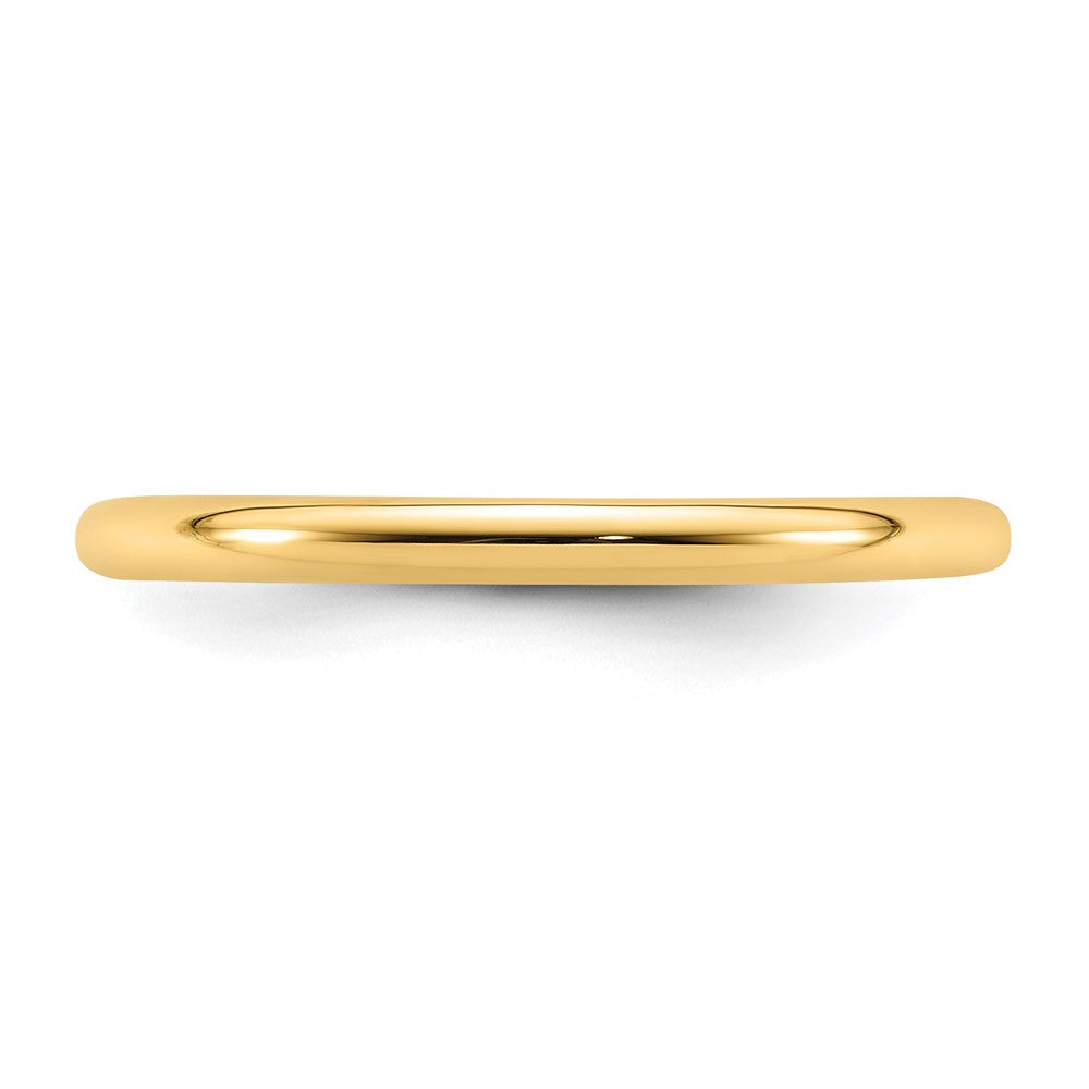 14k Yellow Gold 2mm Standard Weight Comfort Fit Wedding Band