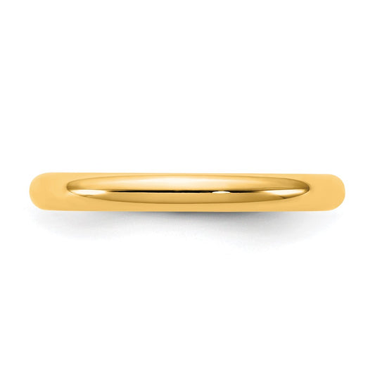 14KY 2.5mm Standard Comfort Fit Band