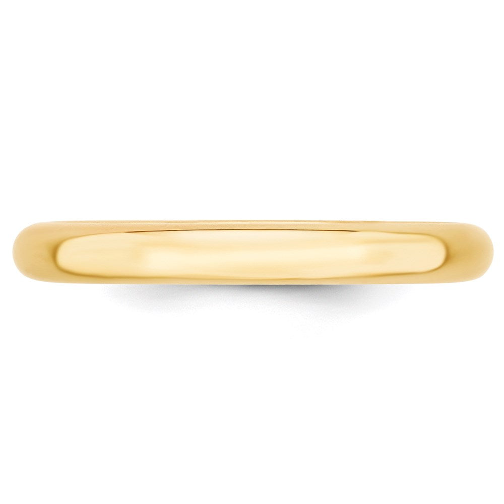 14k Yellow Gold 3mm Standard Weight Comfort Fit Wedding Band
