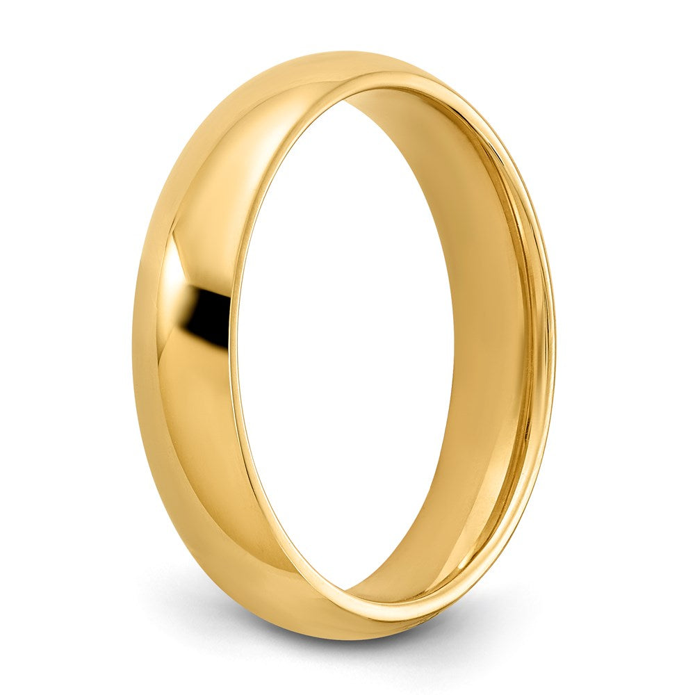 14k Yellow Gold 5mm Standard Weight Comfort Fit Wedding Band