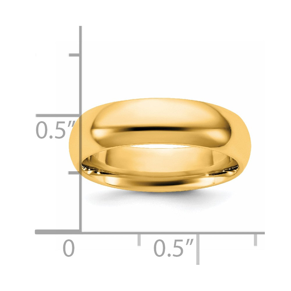 14KY 5.5mm Standard Comfort Fit Band