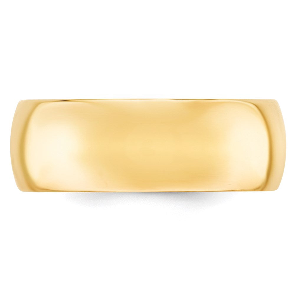 14k Yellow Gold 8mm Standard Weight Comfort Fit Wedding Band