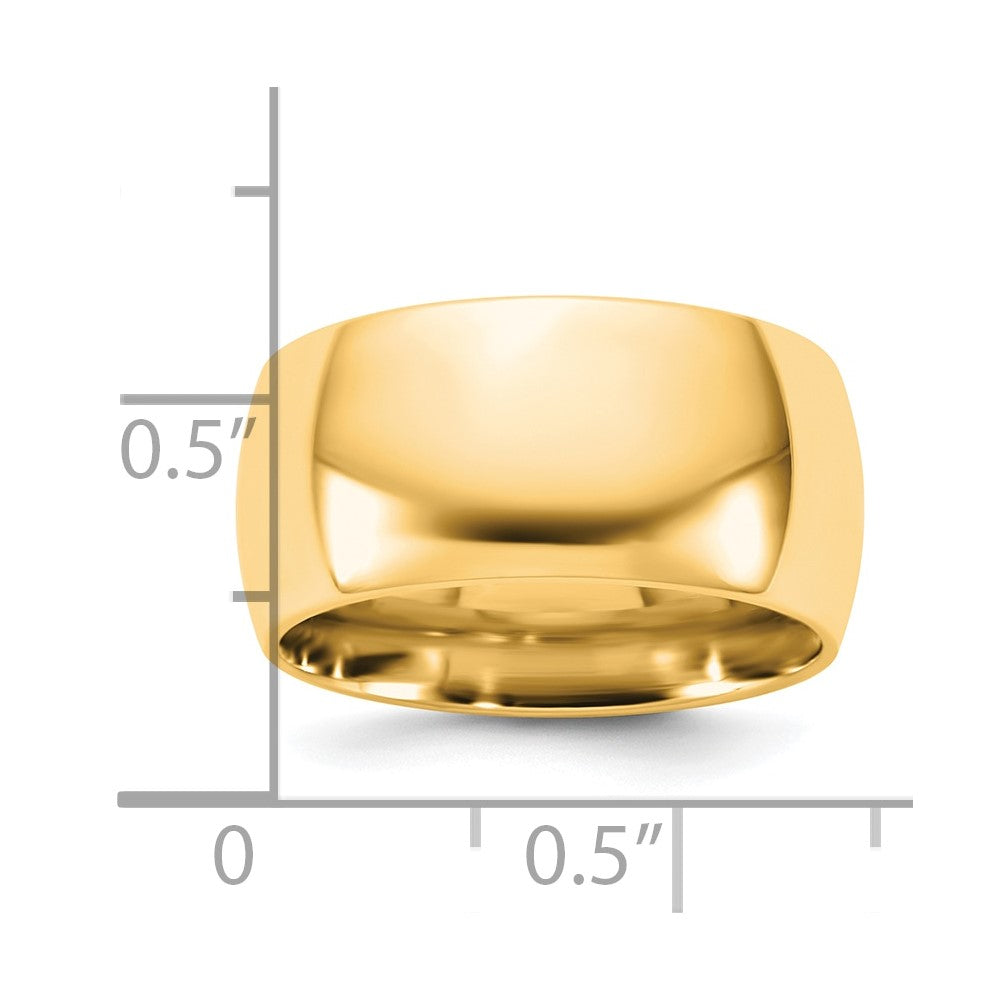 14KY 10mm Standard Comfort Fit Band