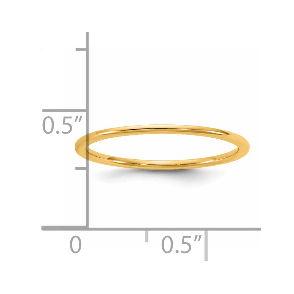 14KY 1mm LTW Comfort Fit Band