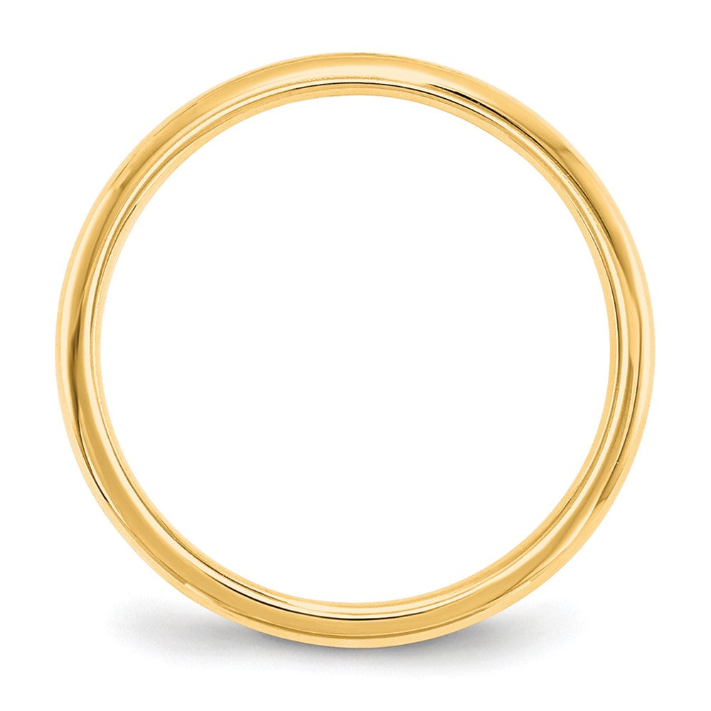 14k Yellow Gold 2mm Lightweight Comfort Fit Wedding Band