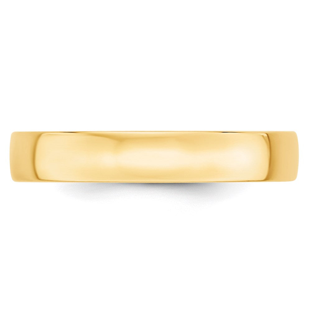 14k Yellow Gold 4mm Lightweight Comfort Fit Wedding Band