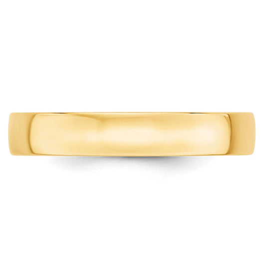 14k Yellow Gold 4mm Lightweight Comfort Fit Wedding Band