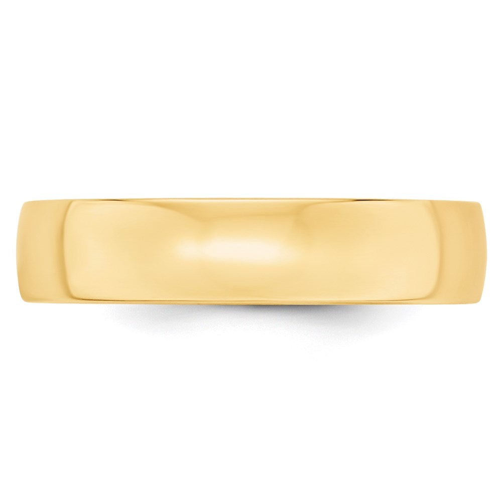 14k Yellow Gold 5mm Lightweight Comfort Fit Wedding Band