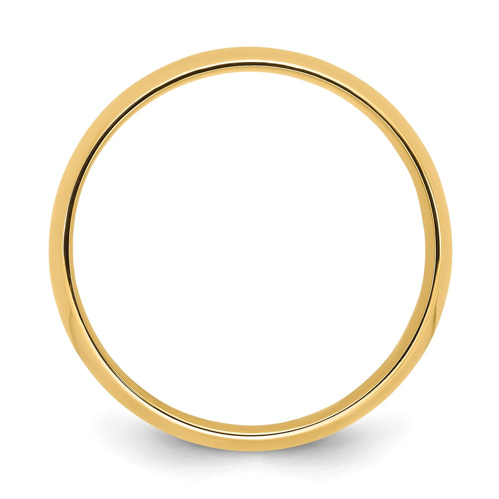 14k Yellow Gold 8mm Lightweight Comfort Fit Wedding Band