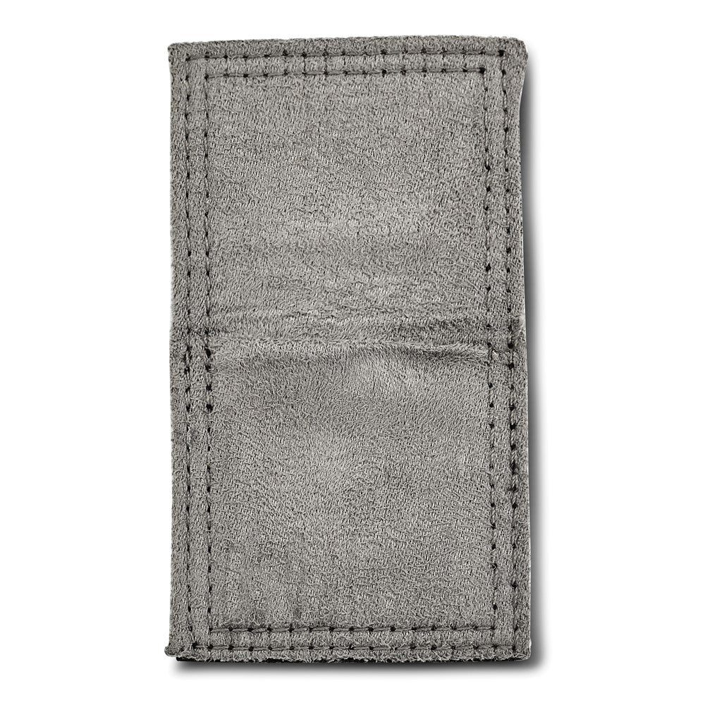 Chisel Stainless Steel Brushed and Polished Black IP-plated CZ Half Round 7mm Band