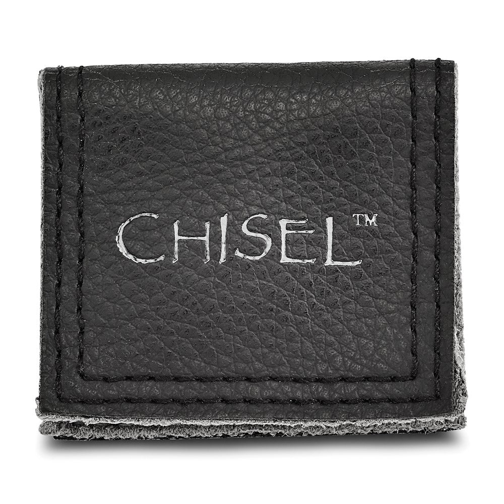 Chisel Titanium Brushed with 14k Gold Inlay 6mm Grooved Band