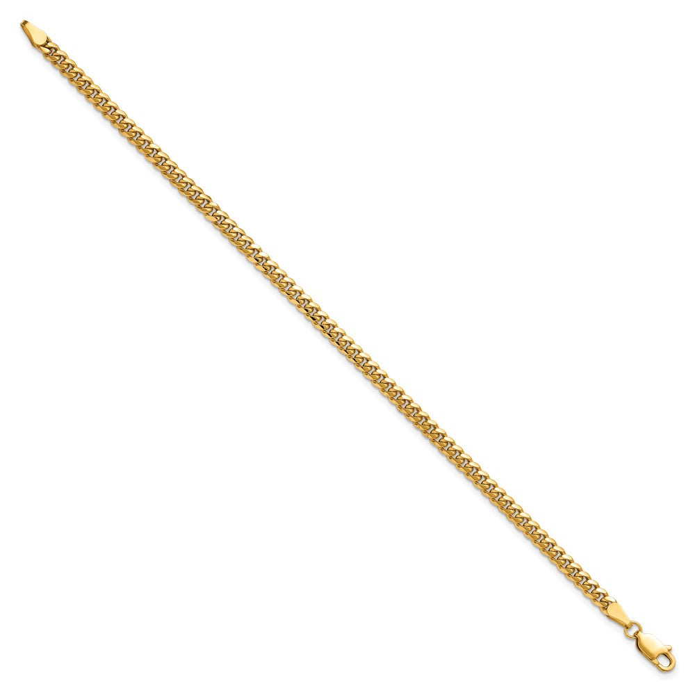 14k 3.5mm Solid Miami Cuban Chain