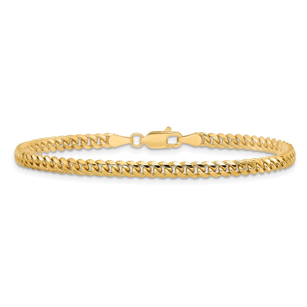 14k 3.5mm Solid Miami Cuban Chain