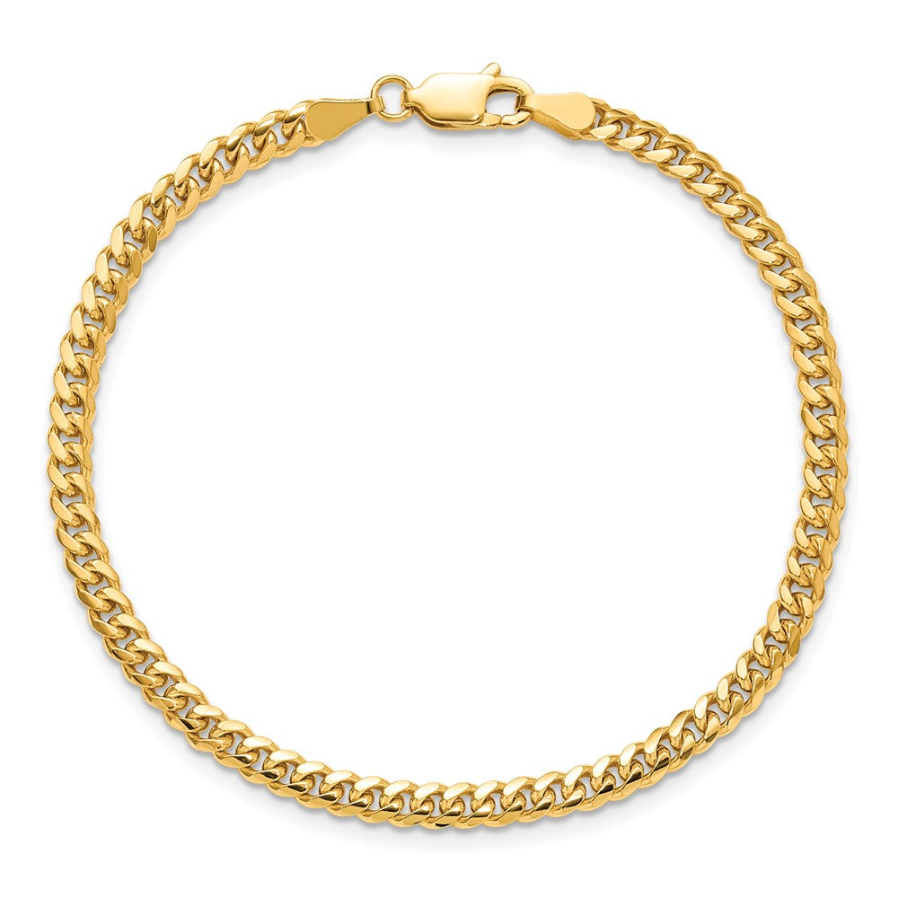 14k 3.5mm Solid Miami Cuban Chain