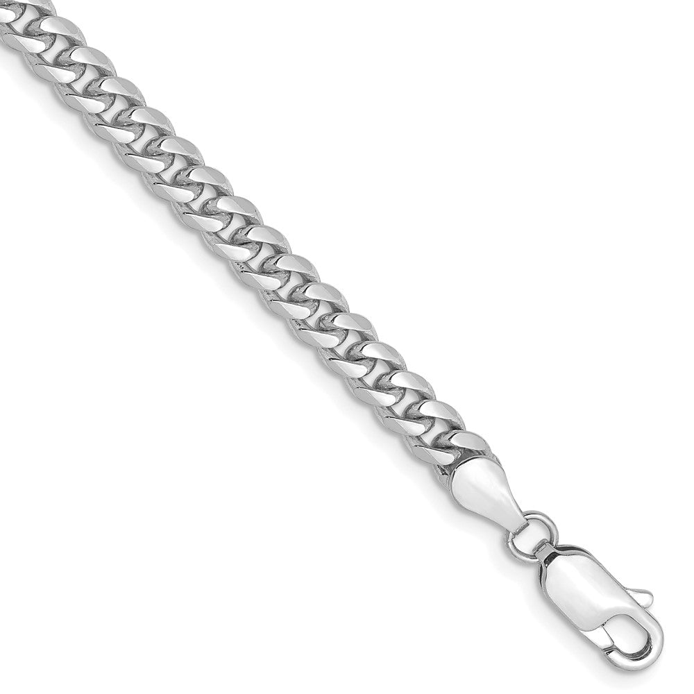 14k White Gold 4.25mm Solid Miami Cuban Chain