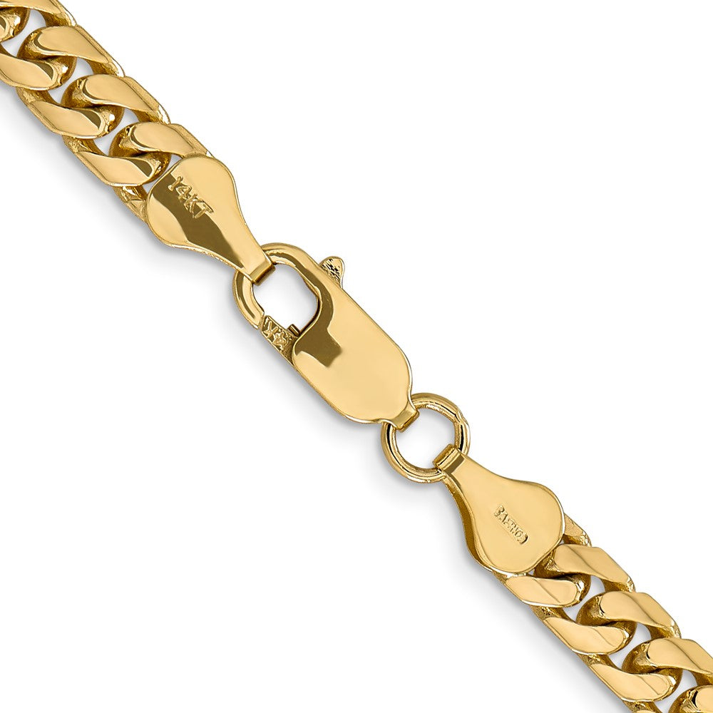 14K 5.5mm Solid Miami Cuban Link with Lobster Clasp Chain
