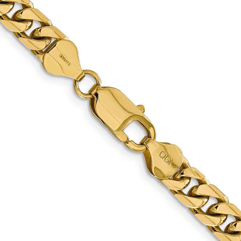 14K 6.25mm Solid Miami Cuban Link with Lobster Clasp Chain