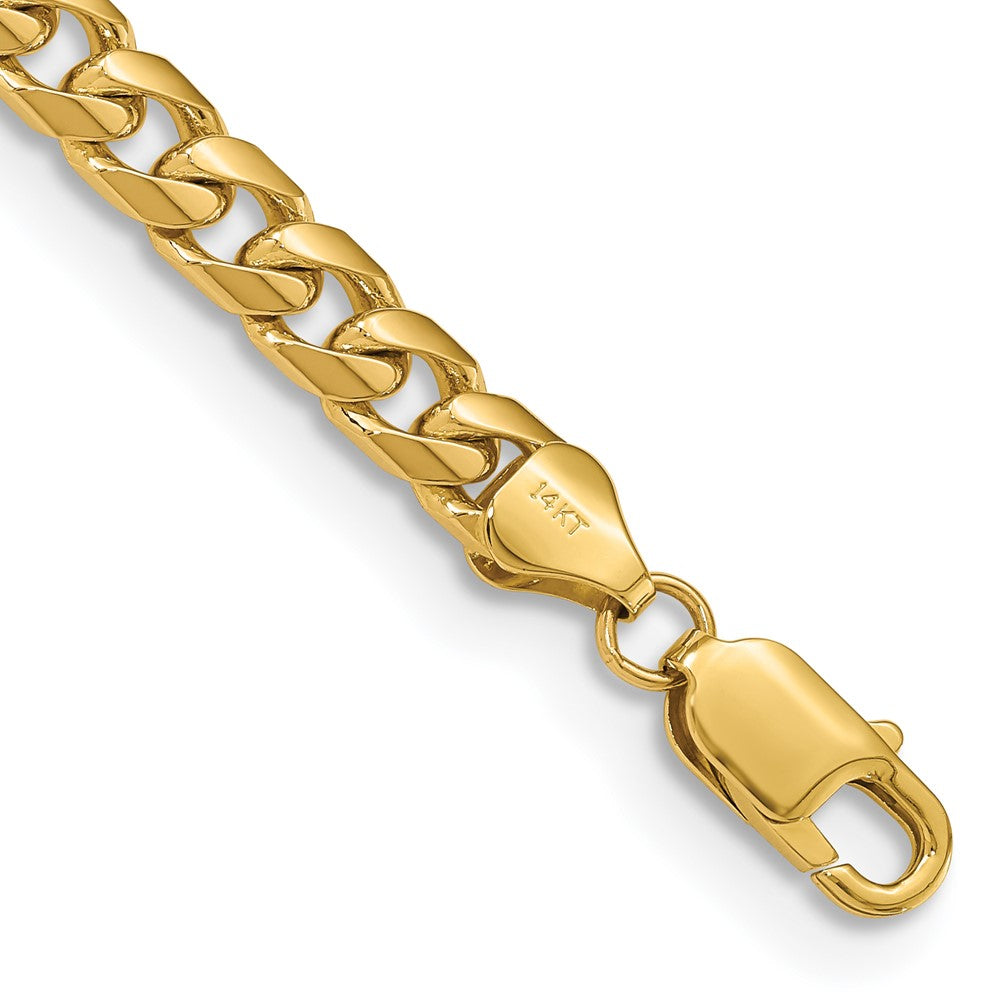 14K 6.25mm Solid Miami Cuban Link with Lobster Clasp Chain