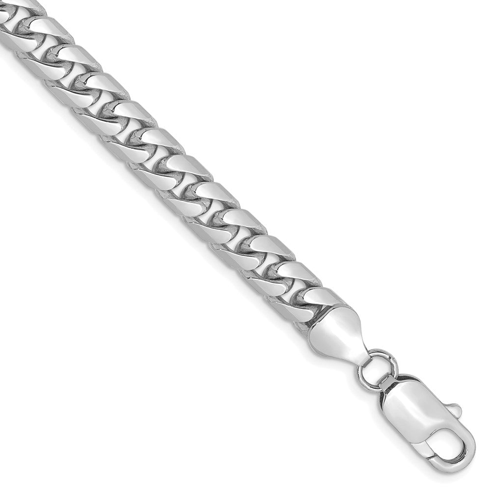 14k White Gold 6.25mm Solid Miami Cuban Chain