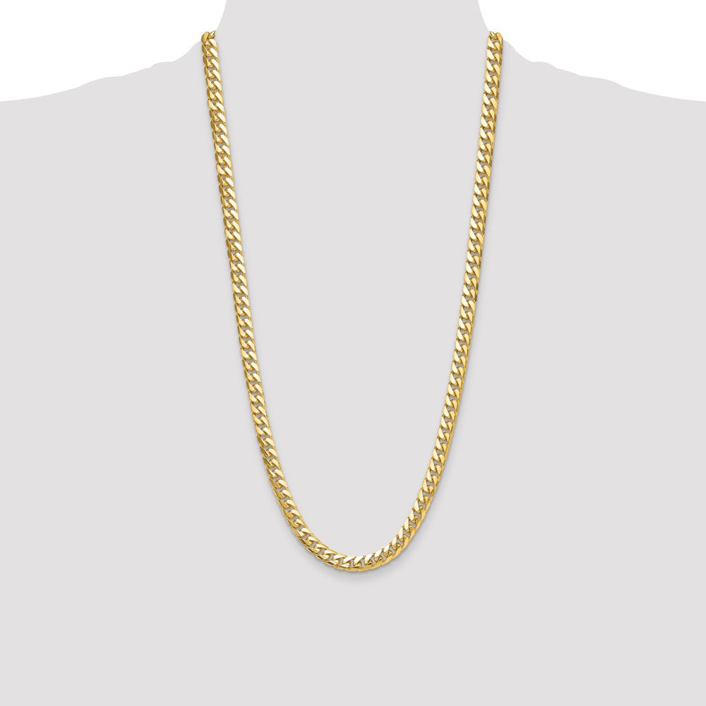 14k 8mm Solid Miami Cuban Chain