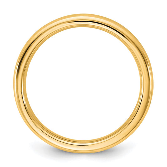 14KY 3mm European Comfort Fit Band