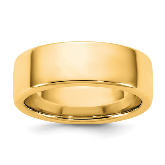 14KY 7mm European Comfort Fit Band 