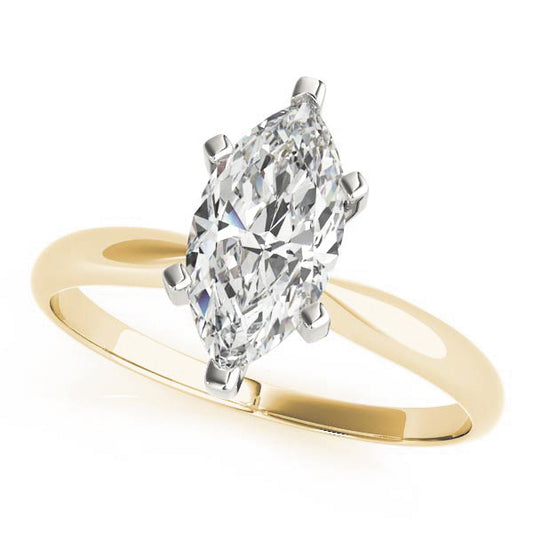 Solitaire Marquise Shape Engagement Ring – Setting (Size 7)