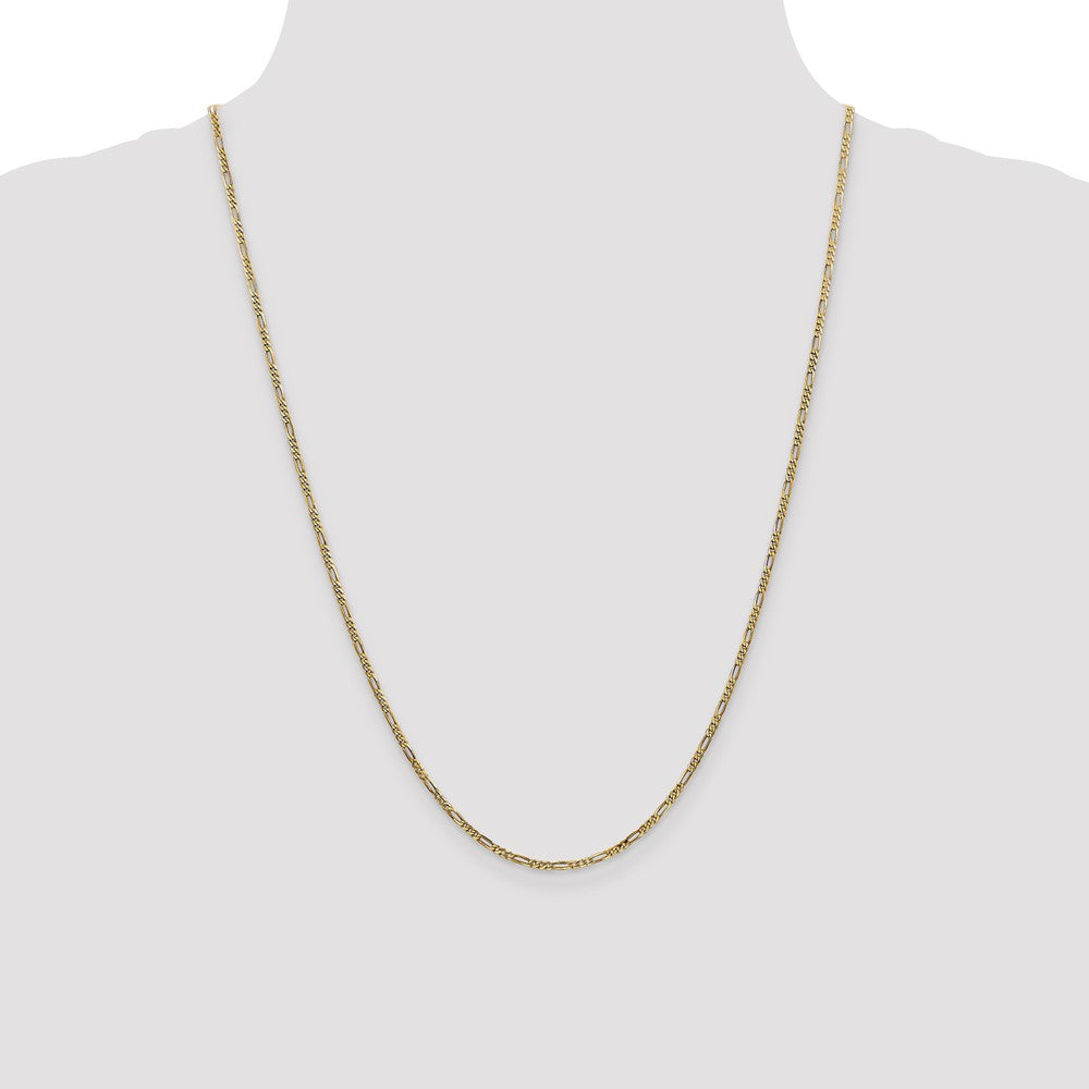 14K 1.8mm Flat Figaro with Lobster Clasp Chain