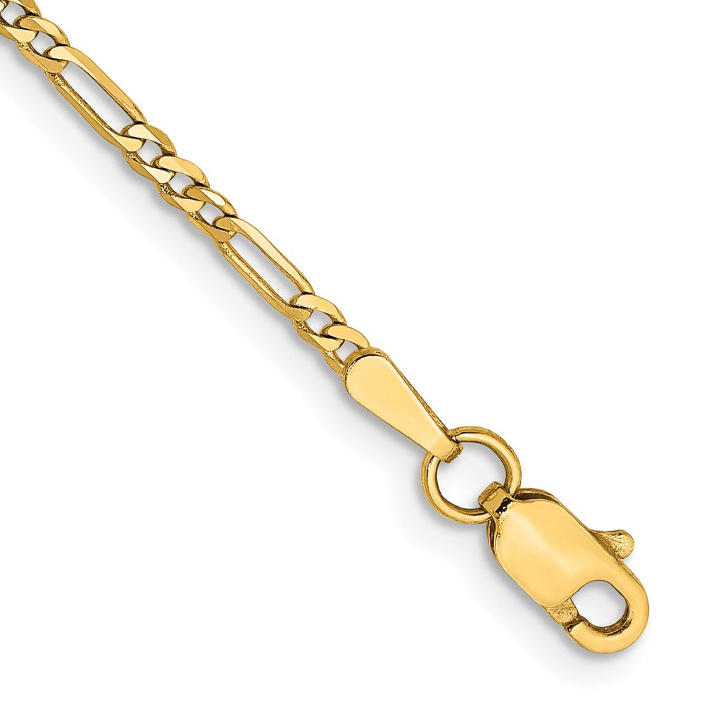 14K 1.8mm Flat Figaro with Lobster Clasp Chain