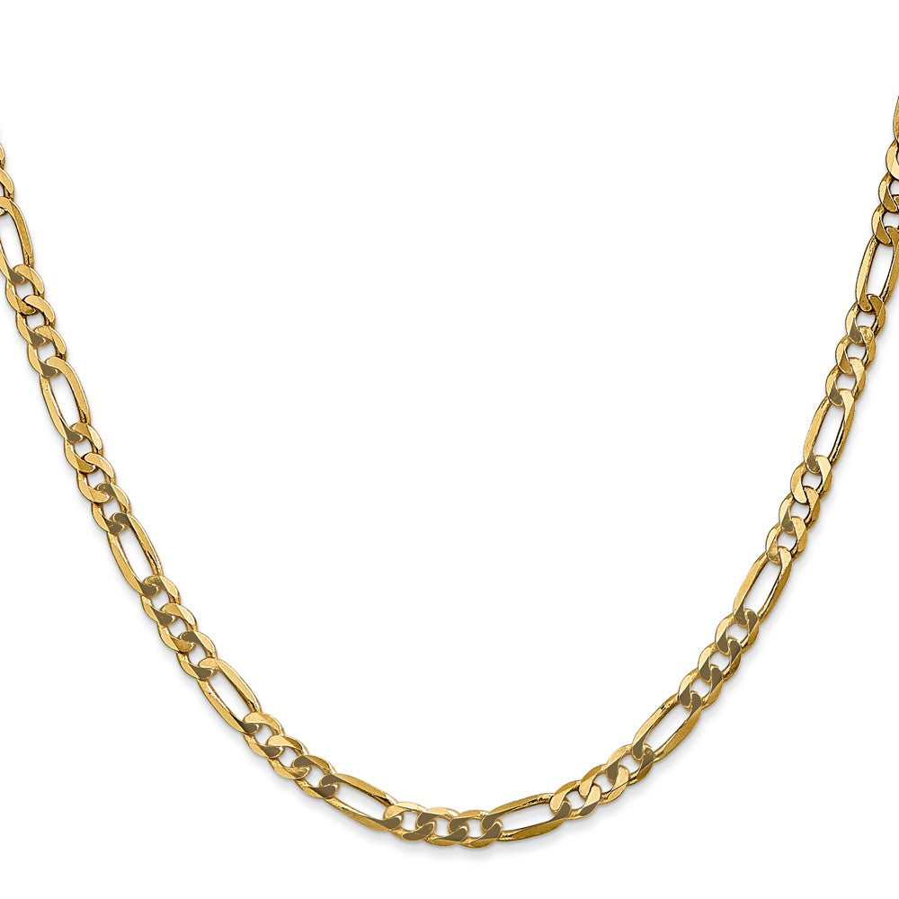 14K 4mm Flat Figaro with Lobster Clasp Chain
