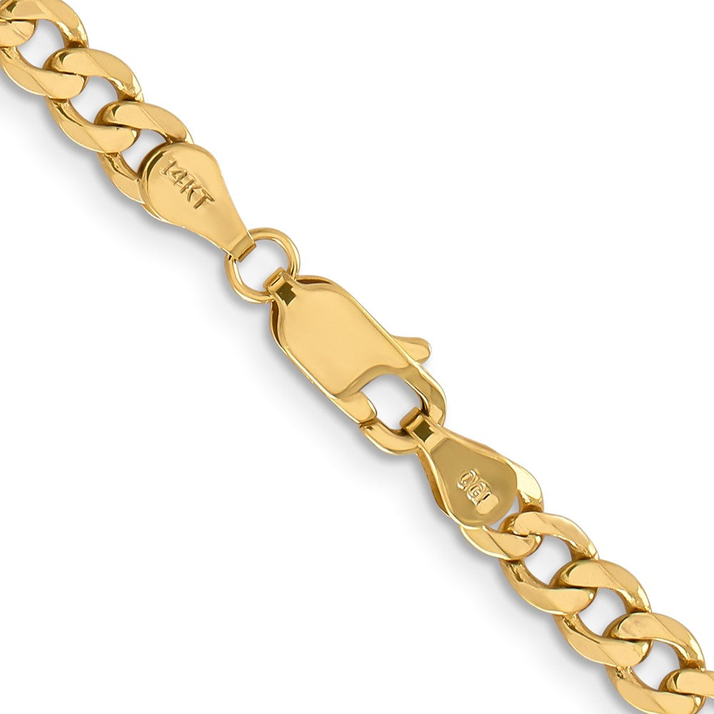 14K 4.75mm Flat Figaro with Lobster Clasp Chain