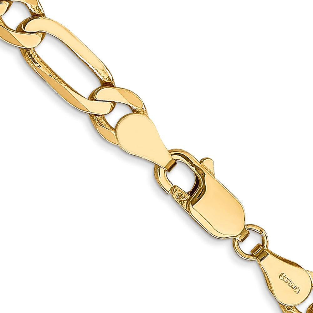 14K 5.25mm Flat Figaro with Lobster Clasp Chain