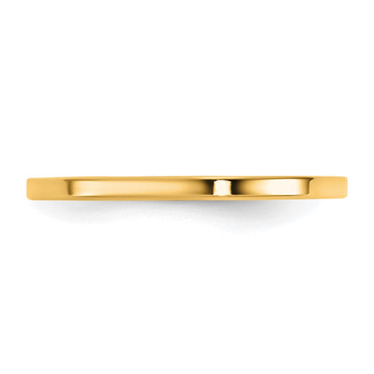 14KY 1.5mm Standard Flat Comfort Fit Band