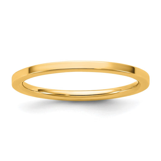 14KY 1.5mm Standard Flat Comfort Fit Band 