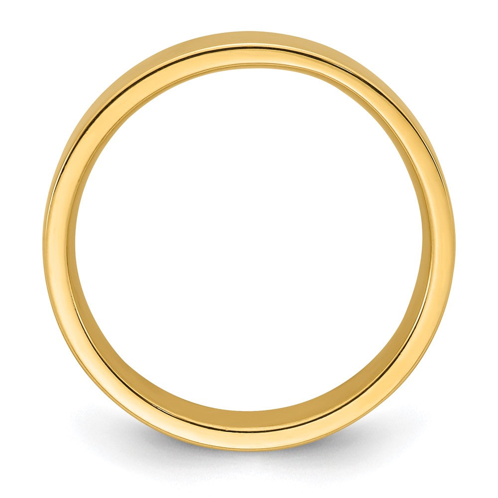 14k Yellow Gold 5mm Standard Weight Flat Comfort Fit Wedding Band