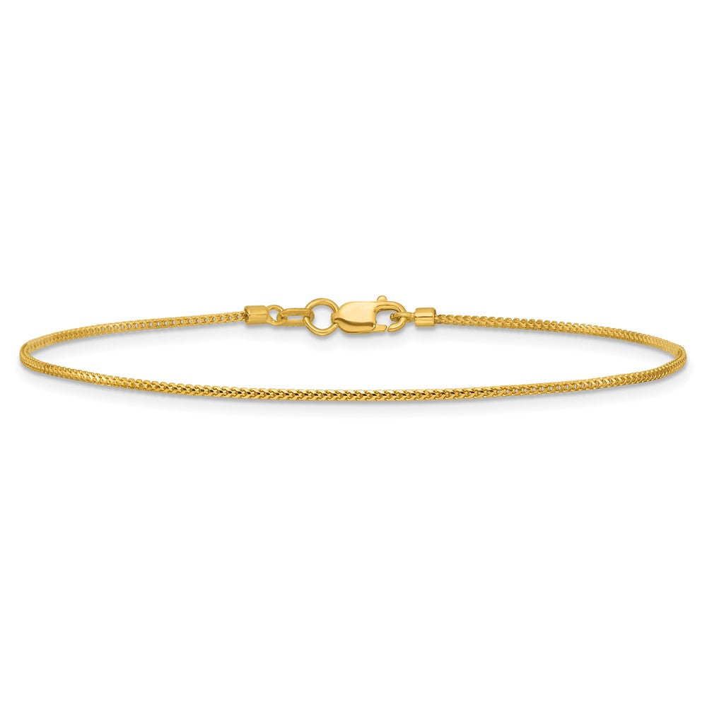 14K .9mm Franco with Lobster Clasp Bracelet