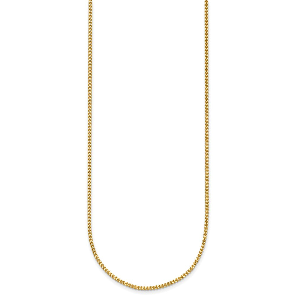 14K 1mm Franco with Lobster Clasp Chain
